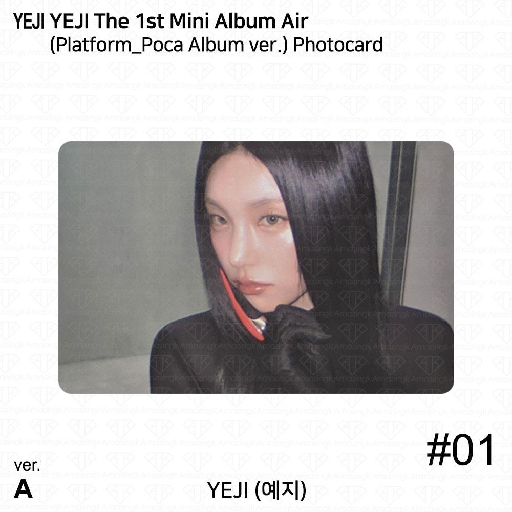 Yeji The 1st Mini Album AIR Official Photocard Platform Poca album ver ITZY KPOP