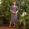 Lipbbam Creora Derosy Cara 3 4 Sleeve Long Wrap Dress Ldm11lj01