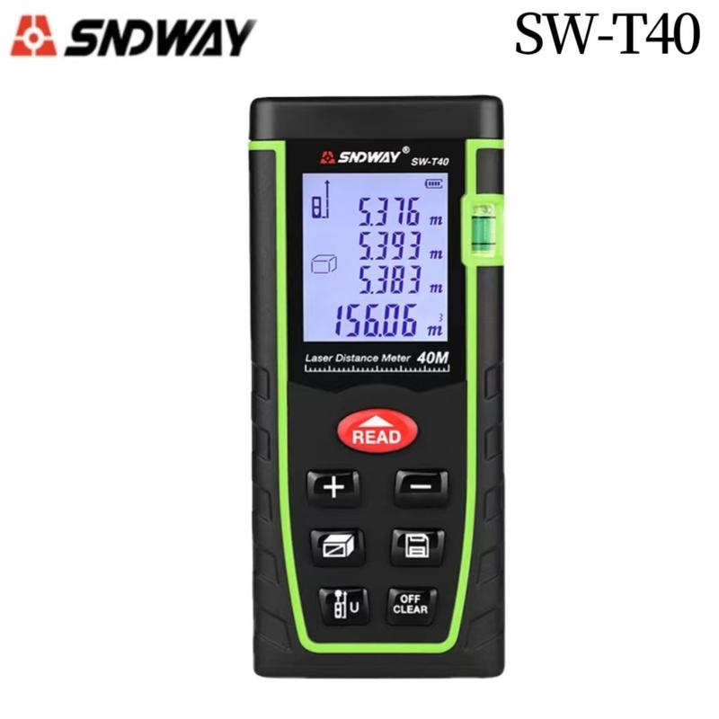 SNDWAY SW-T40 SW-T60 SW-T80 SW-T100 Mini Digital Rangefinder Laser Rangefinder Professional Laser Rangefinder Tape Measure Tool