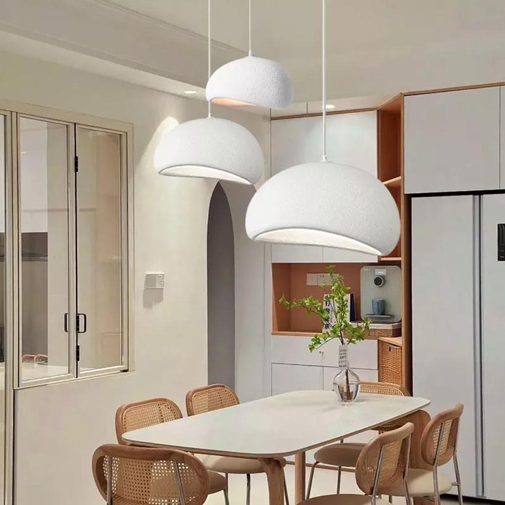 Creamy Tone Hanging Pendant Light  for Showrooms Restaurants Villas Living Rooms Dining Areas