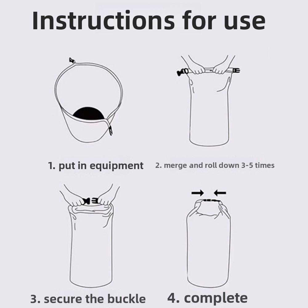 10L Swimming Bucket Bag Waterproof Beach Backpack Waterproof Dry Bag  Fishing Hiking