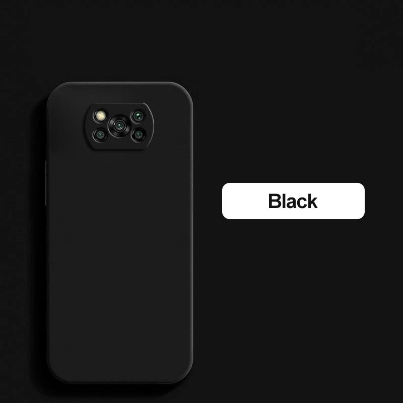 Чехол Poco X3 NFC квадратный жидкий силиконовый чехол для объектива камеры, чехол для телефона для Xiaomi Poco X3 X 3 Pro NFC GT Poco X3 Pro Pocox3, мягкий чехол