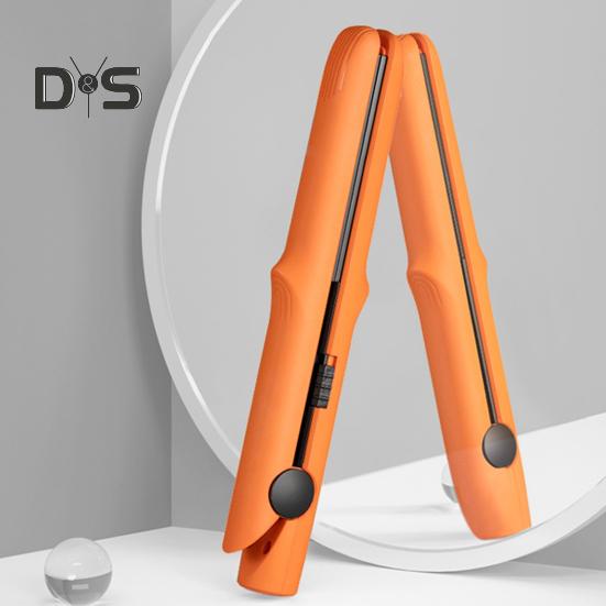 Мини-щипцы для завивки двойного назначения 2-в-1, плойка, выпрямитель для волос, щипцы для завивки, быстрый нагрев, портативный, для путешествий, для женщин, для коротких и длинных волос, укладка