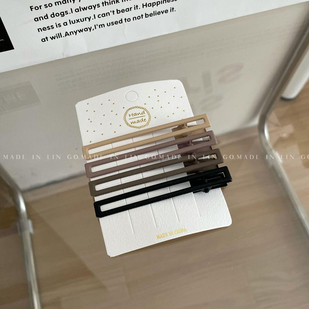 "2-Pack Y2K Fresh Juice Series Duckbill Hair Clips - Cute, Seamless, Side Bang Accessories"