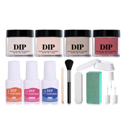 Профессиональный набор жидкой пудры для дип-маникюра с быстросохнущей формулой и нетоксичным ингредиентом для долговечного маникюра