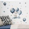 Наклейки на стены из воздушных шаров с изображением кролика и звезды, детская комната, детский сад, фоновые украшения, наклейки на стену