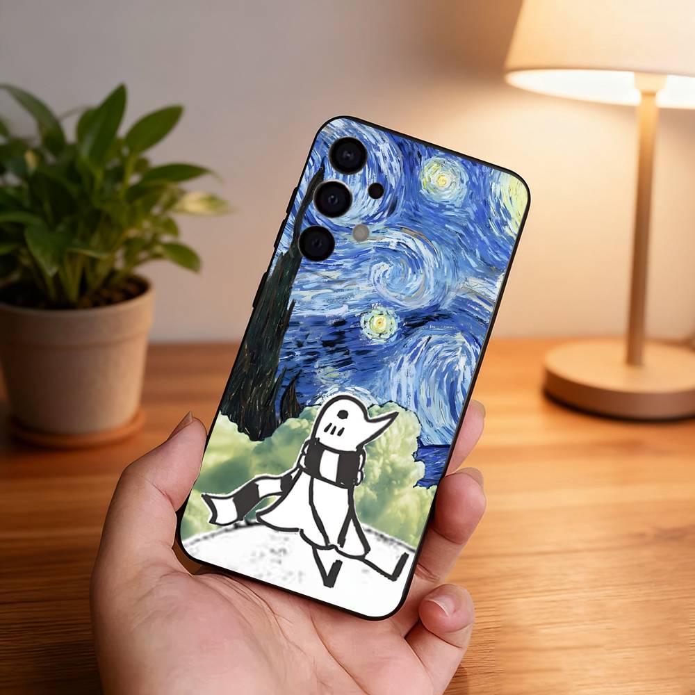 G-Goodnight P-Punpun Чехол для телефона Samsung S25, S24, S21, S22, S23, S30, Ultra, S20, Plus, Fe, Lite, 5G Черный