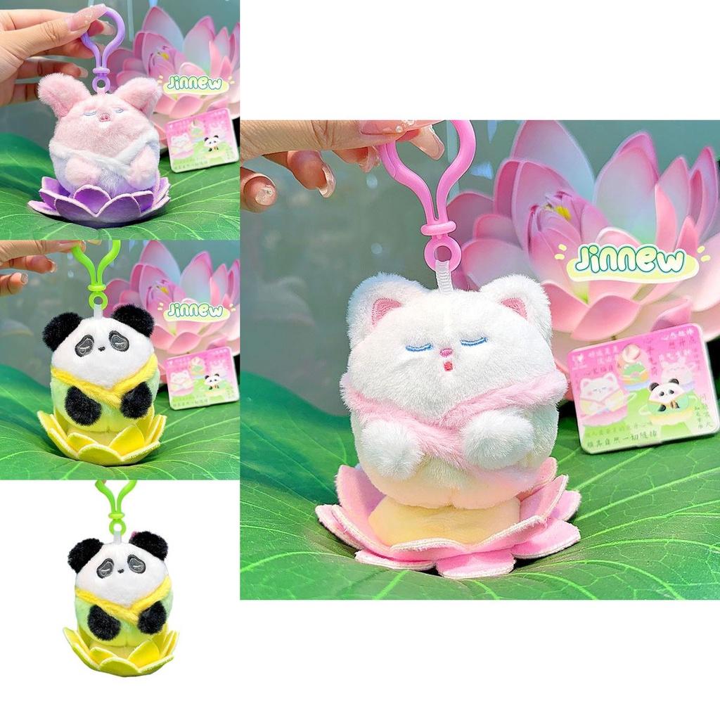 Jinnew Плюшевый Будда Лотос Животное Брелок Подвеска Милый Подарок