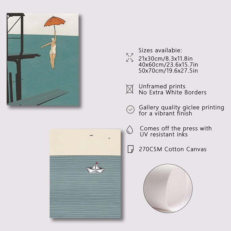 Морской Серфинг Пляжные Постеры Настенное Искусство Холст Принты Живопись Домашний Декоративный Винтажный Арт Постер Декорация Гостиной Спальни