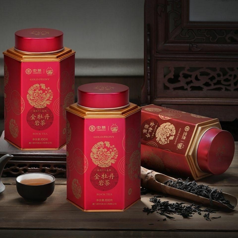 Sea Dyke Jin Mu Dan Gold Peony жареный чай Fujian Wuyi Rock Чай Улун в банке 100 г