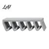 No Drill Kitchen Organizer Crisper Lid Storage Rack with 5-Slot Partition Adhesive Wall Mount Anti-Mold Removable Rack Hanger Space Saving