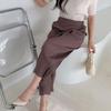 New Arrivals Open Run Tsemeli Ankle Wrap Style Women Pleated Pants