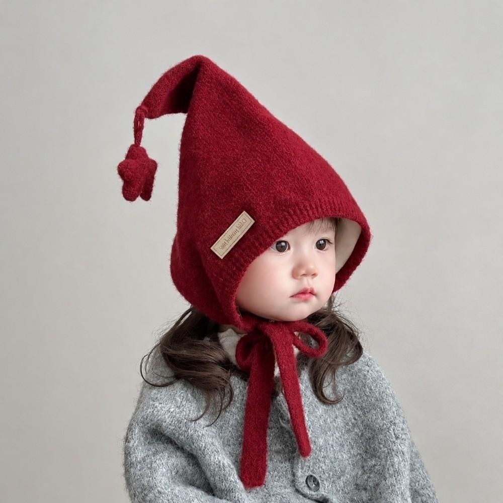Thick Ear Protection Hat Soft Children Winter Hat New Lace Up Bonnet  Girls