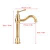 Hot and Cold Water Faucet Bathroom Vessel Sink Faucet Elegant Easy To Clean Single Handle Leakproof Copper for Restroom