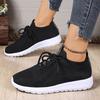 Fashion Breathable Mesh Casual Sneakers Women 2025 Comfortable Soft Sole Knitted Flats Woman Slip On Walking Running Shoes Size 36-43
