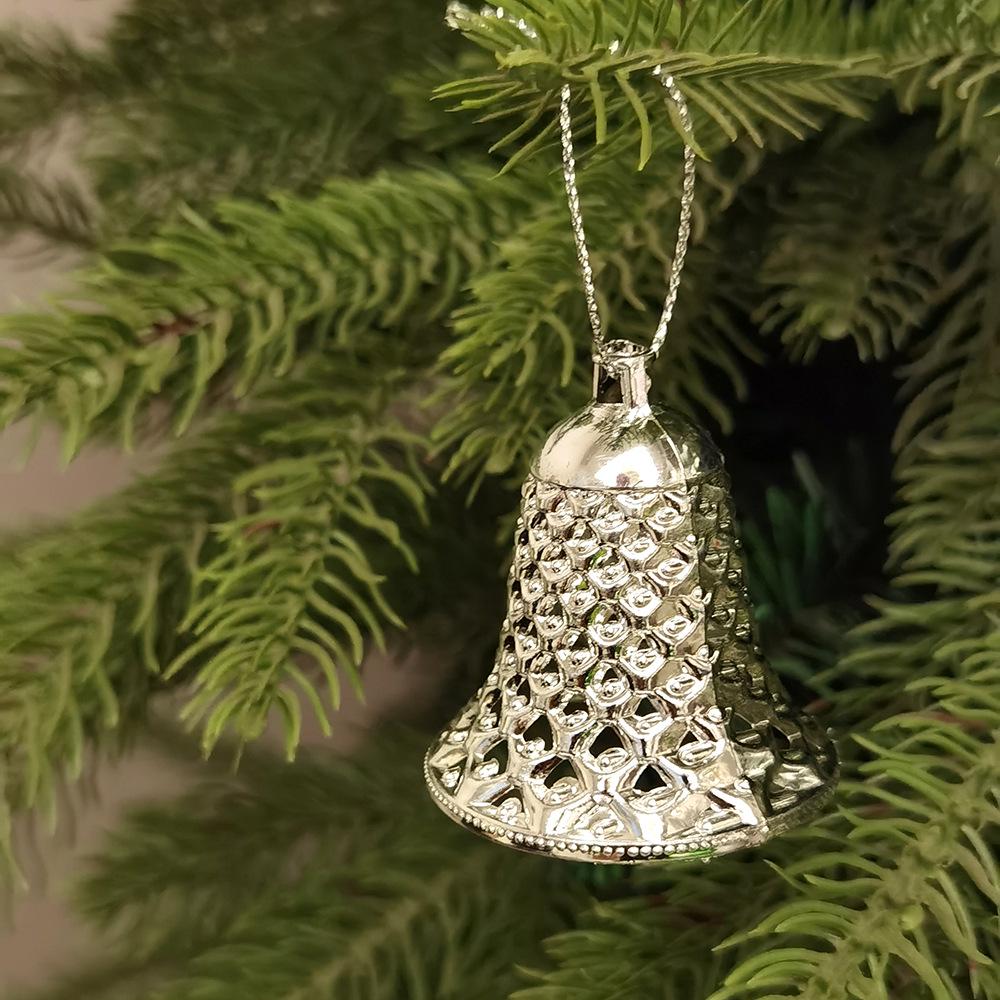 Christmas Decor Set: Tree Ornaments, Bells & Clock (12 Pieces)