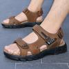 Fashion Non-slip Vacation Casual Sandals Men Fashion Summer New Style Leather Outdoor Leisure Sandals Beach Breathable Handmade Men Shoe