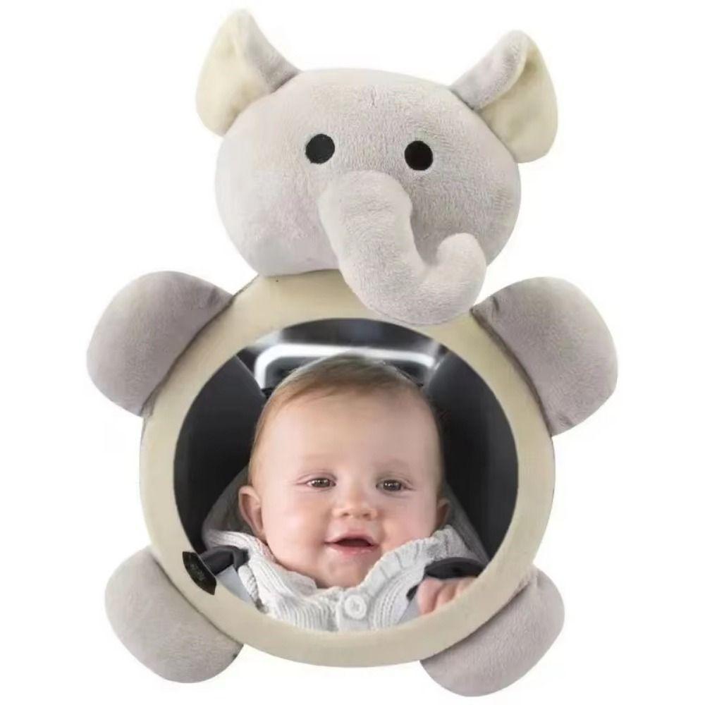 Soft Baby Rear Facing Mirrors Cute Seat Headrest Rearview Mirror Observation