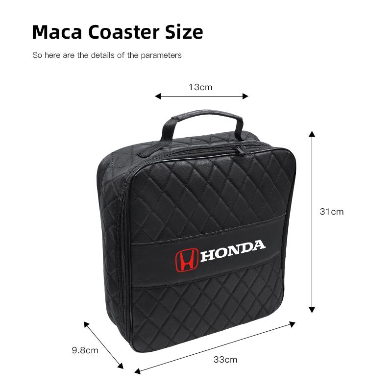 NBS4 Car Accessories Leather Storage Bag High-capacity Auto Trunk Handbag For Honda Accord Civic Fit Jazz CRV CRZ CRX HRV Pilot City