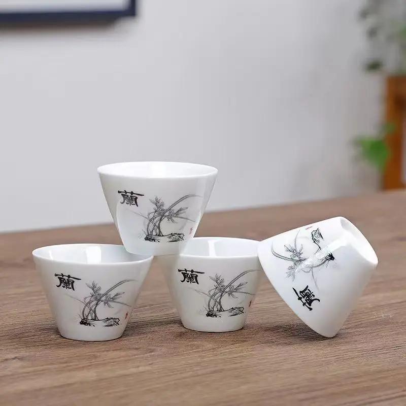 4 шт. Керамический набор для чая «Кунг-фу», чашки и кружки, исинский чайник, чайная утварь, самовар, чайник, гайвань, шу, чайник для пуэра, заварник