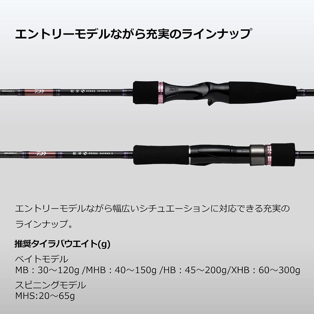 Daiwa Tyreba Rod Koya X 69MB-S Black 6.9ft Medium Power Spinning Fishing Rod