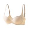 No steel ring gathering underwear women's nudity has no traces, small breasts show large soft support, upper support anti-sagging comfortable 