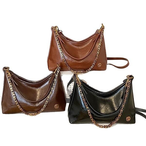 IELGY Ladies Messenger Bag Fashion Chain Commuter Shoulder Armpit Bag Simple