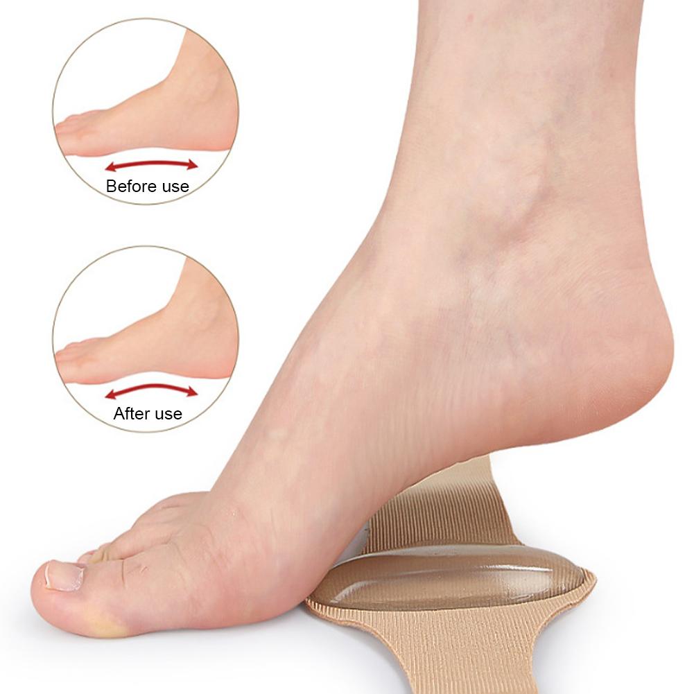 Силиконовая стелька для коррекции плоскостопия, эластичный бинт, подушечка для поддержки свода стопы, массажная подушечка для плоскостопия, мужская, женская, подушечка для эверсии стопы