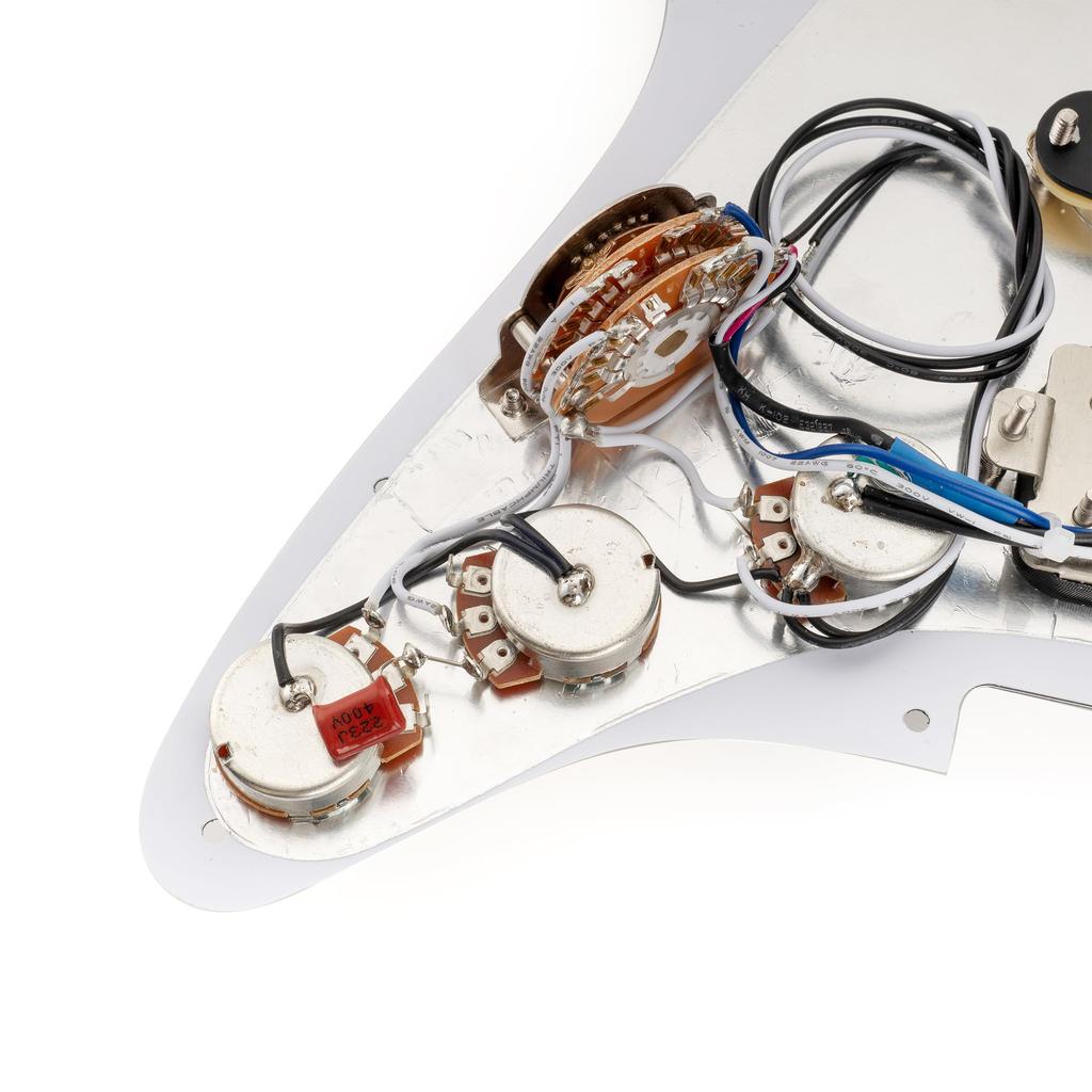 Musiclily Pro SE Pickguard with Alnico 5 Pickups and Super Switch for ST Stratocaster Electric Tortoiseshell Pattern ST-HSS-60SE Pre-wired 5-Way