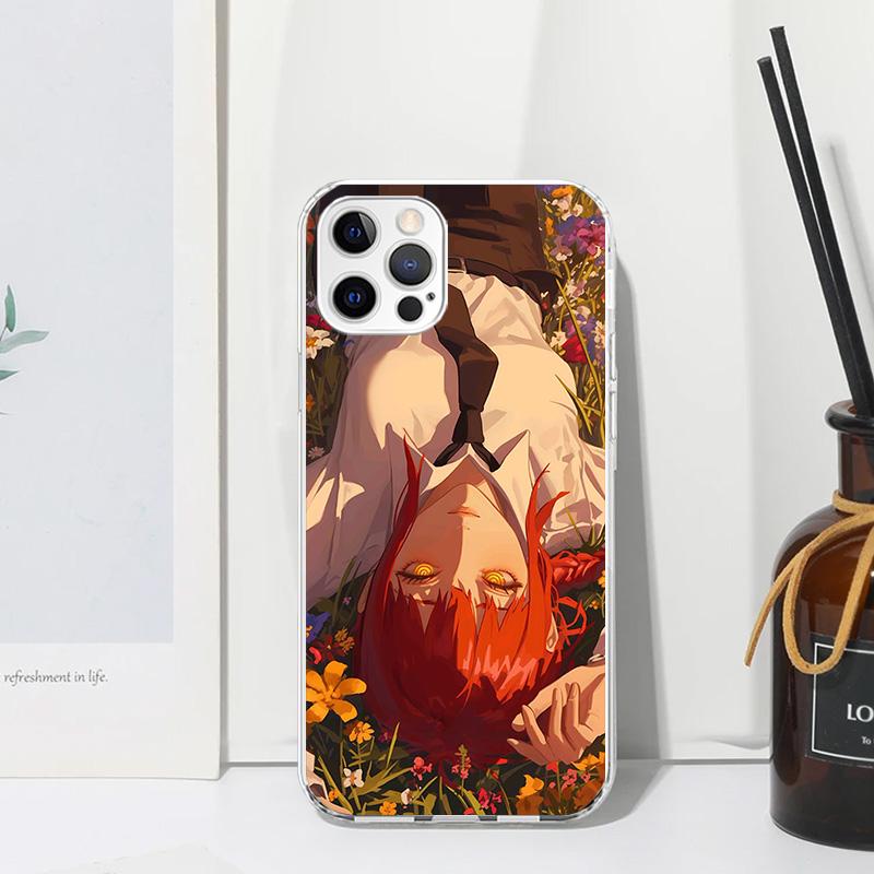 C-Chainsaw Mans Makima Phone Case For Iphone 17 Air 16 15 Plus 16E 14 Pro Max 13 Mini 12 11 7 8 SE Fundas Soft Back Cover 17 Air