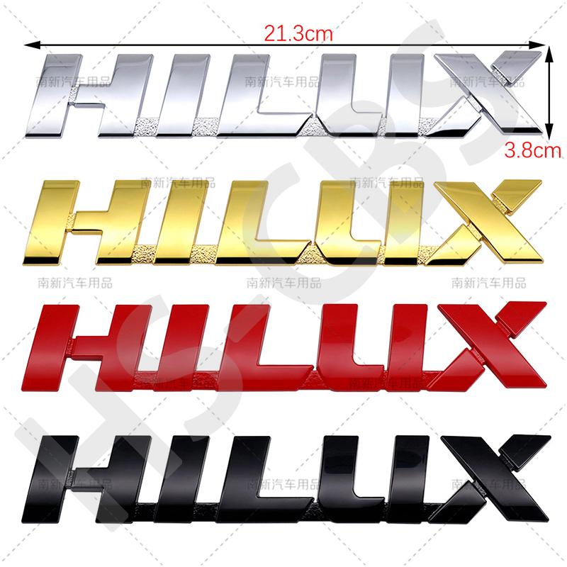 3D Big Size 21.3X3.8CM Metal Hilux Emblem Badge WQPKHD5 Car Stickers Rear Trunk Logo Auto Tailgate Decal Fender Door Decorative Sticker