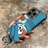 Sesame Street Cookie Soft Phone Case For iPhone 15 16 17 Air 14 Pro Max 16E Plus 13 12 Mini Plating Anti-Fall Fundas