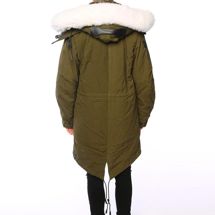 COACH Parka Coats Men's Army Green Hooded (Detachable) Moderate 87568-M9L