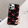 Чехол для телефона с рисунком красной вишни и фруктов Для iPhone 17 Air 15 16 14 13 12 Pro Max 11 Pro Max Plus Coque Shell