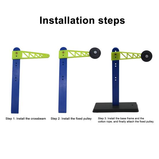 1/2/3 Sets DIY Pulley Block Kit Physical Scientific Experiment Training Aid Kids Students School Science Projects Pulley Learning STEM Toy