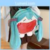 Miku Hatsune Itabag Red Big Mouth Soft Plush Backpack Shoulder Bag Headphone