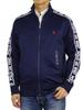 Спортивная куртка из джерси POLO Ralph Lauren с вышивкой POLO в одной точке на молнии по всей длине, SPORT, 0102823-L-NAVY [Б/У]