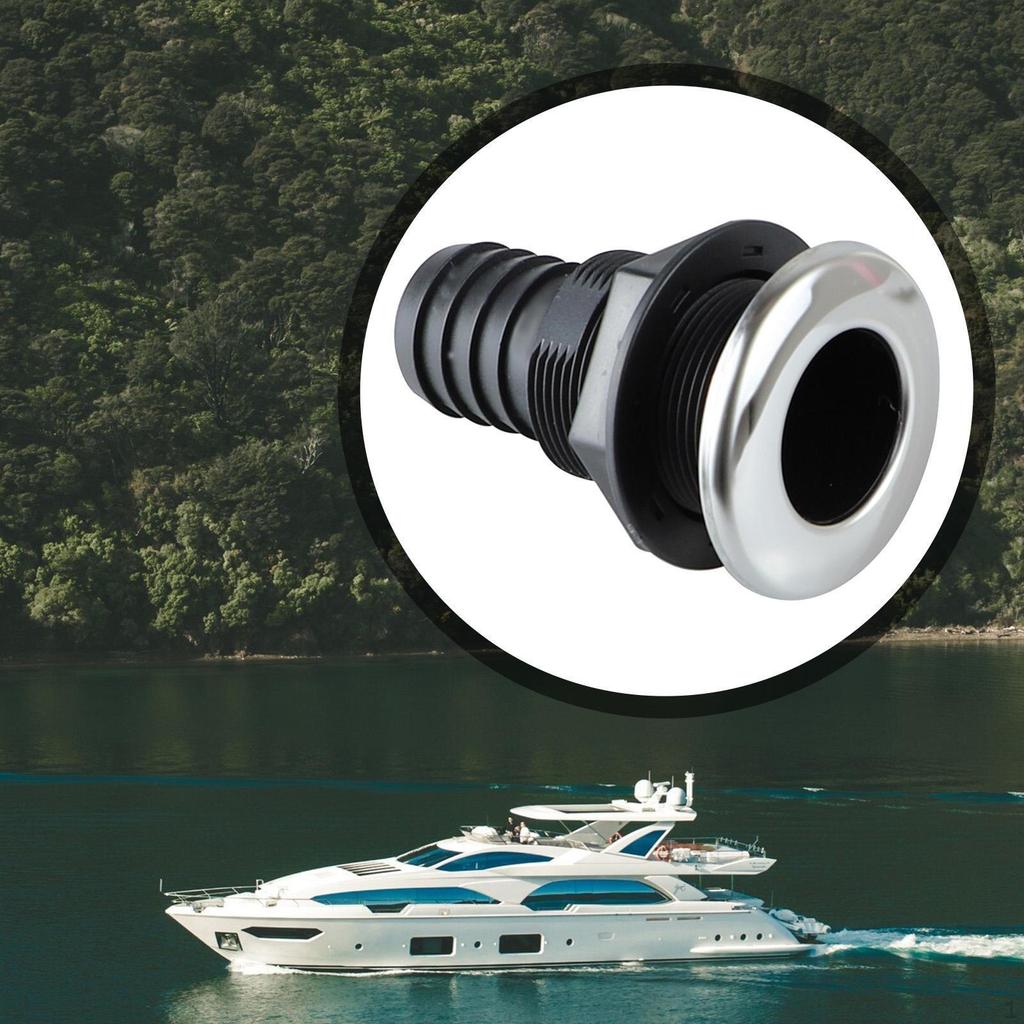 Through-hull Fitting, Deck Drain, Overflow Connection, Suitable for Bilge