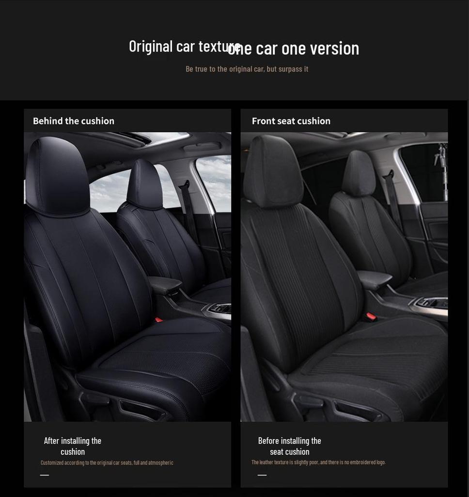 2015-2019 Dongfeng Peugeot 408 Full Coverage Leather Seat Cushion Cover