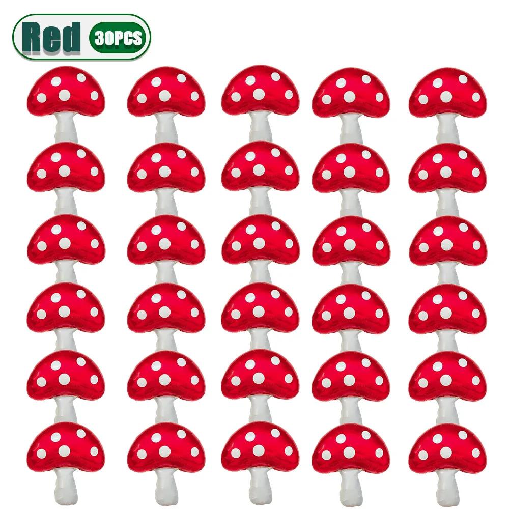 31x21 дюйм Фольгированные шары в виде грибов Большие Тема леса Вечеринка по случаю дня рождения Рождественское украшение Надувные шары-грибы Принадлежности