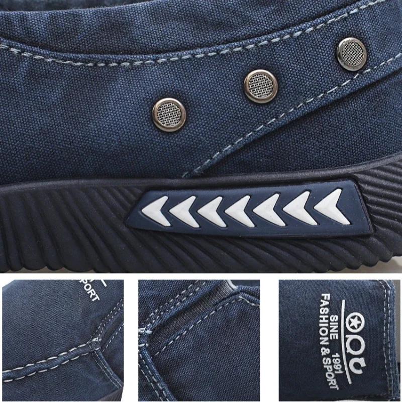 Мужские джинсовые парусиновые туфли, кроссовки без застежек для лета 2025 года, новые уличные мокасины для вождения, модные винтажные лоферы для мужчин