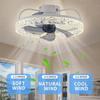 Modern Ceiling Fans with Lights and Remote 360° Rotating Fan Stepless Color Temperature Change Electric Fan Living Room Lights