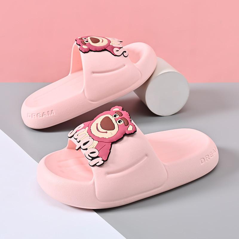 Удобные летние шлепанцы из ЭВА для детей, легкие, нескользящие, с мультяшным дизайном для девочек
