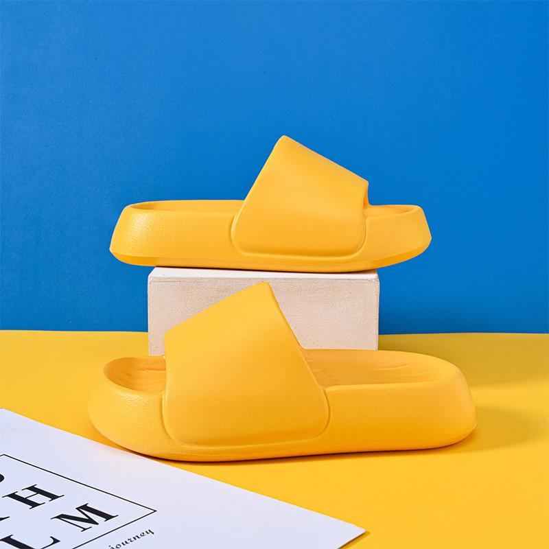 Удобные детские тапочки из ЭВА с мультяшным дизайном для мальчиков и девочек для летней носки