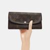 [Б/У] Кошелек Louis Vuitton Emilie 'Коричневый канвас Monogram' - Очень хорошее состояние #73FDE9