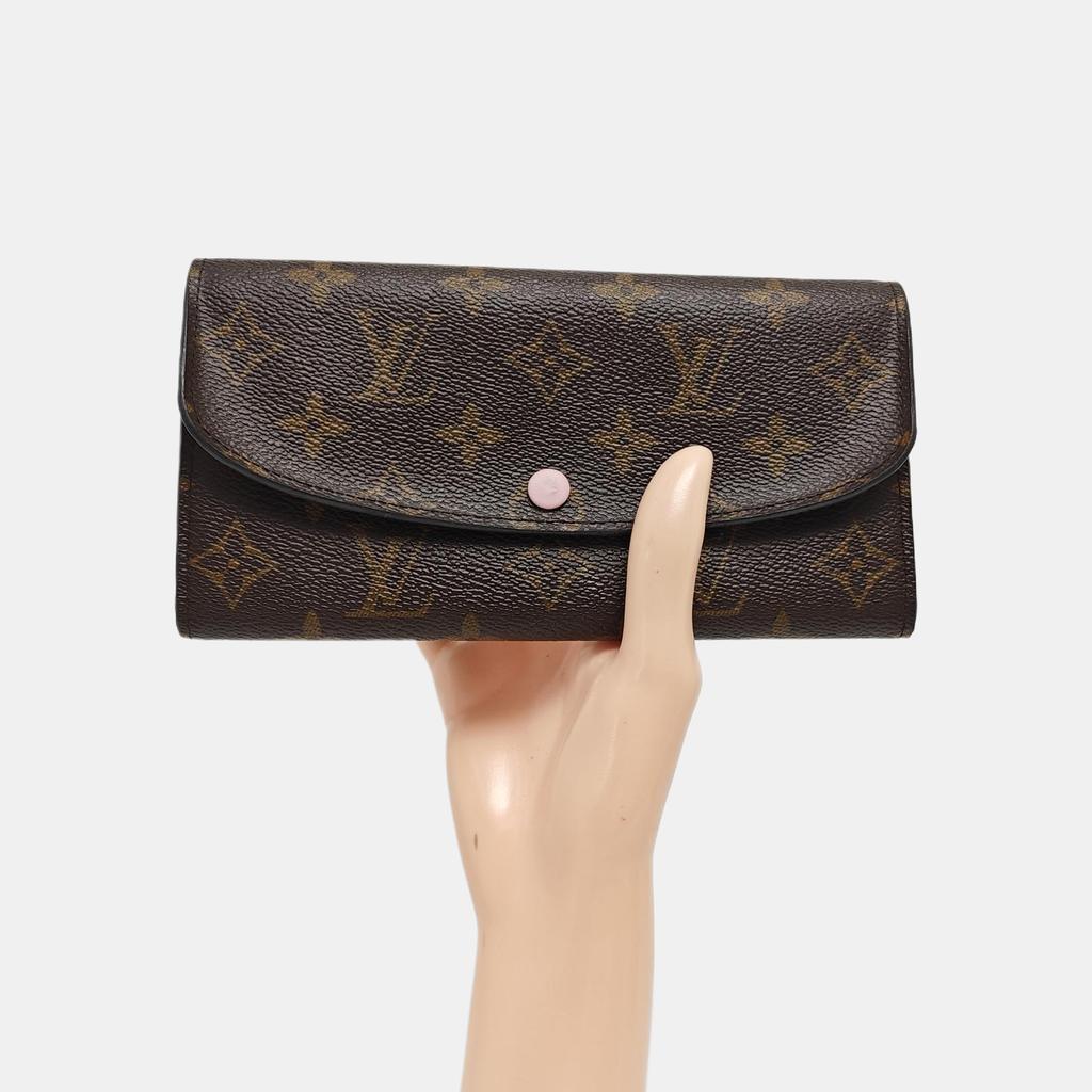[Б/У] Кошелек Louis Vuitton Emilie 'Коричневый канвас Monogram' - Очень хорошее состояние #73FDE9