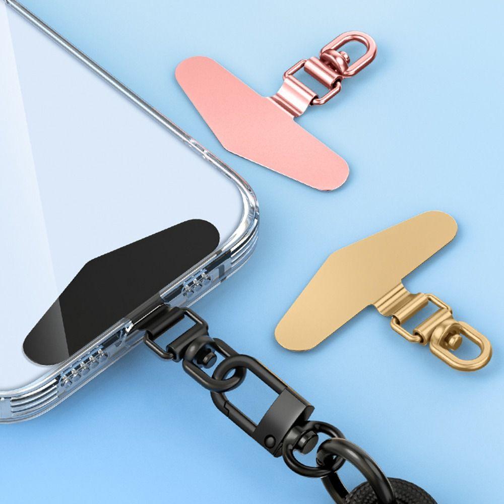 Ultra-thin Phone Lanyard Clip  Patch Stainless Steel Case Clip Strap Fixed Gasket  for Mobile Phone