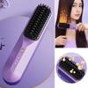 Портативная расческа для волос с подогревом и 3 регулируемыми температурами, быстрый нагрев, беспроводная расческа для выпрямления волос, щетка для ухода за волосами без повреждений, парикмахерская