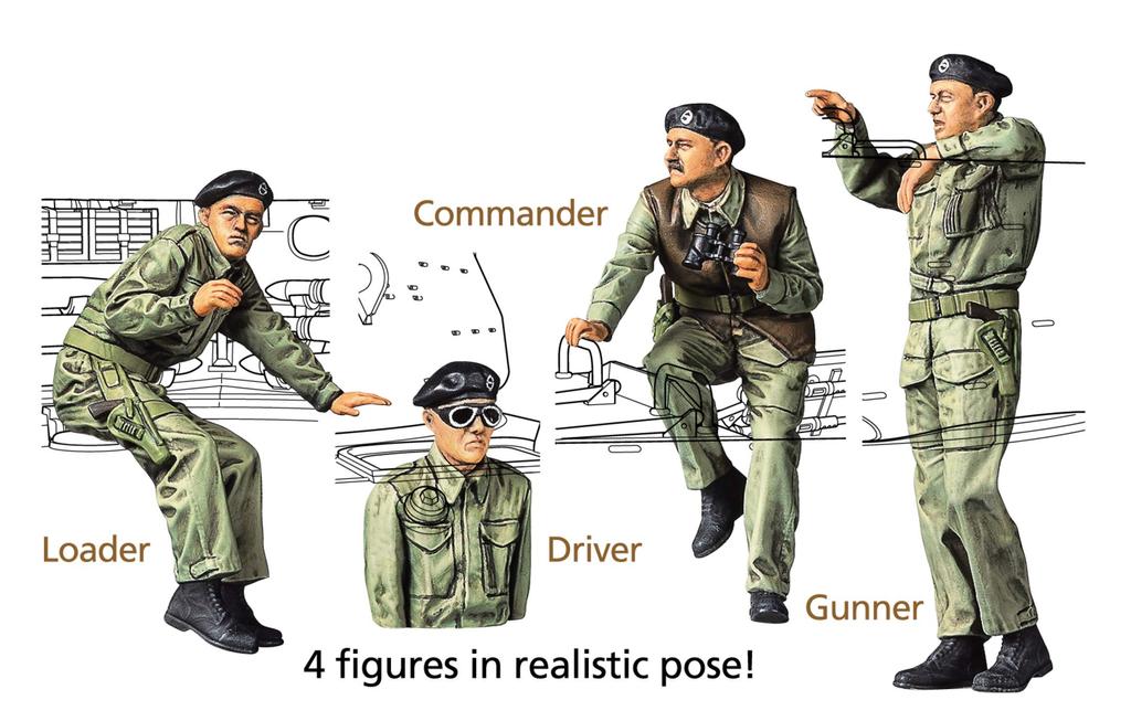 Tamiya Military Miniature Series Британский истребитель танков M10 IIC Achilles Пластиковая модель 35366 1/35 № 366