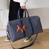 Waterproof Pu Travel Bag Handheld Large Capacity Leisure Diagonal Cross Short Trip Travel Luggage Storage Bag